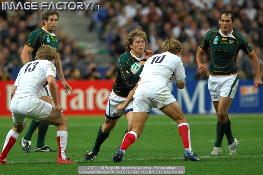 2007-10-20 Parigi 1691 Inghilterra-Sud Africa - Francois Steyn
